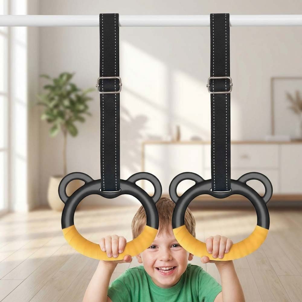 Barra Trazioni Antiscivolo Anelli Fitness Durevoli Anelli Ginnici Allenamento Fitness