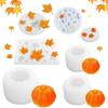 Moule en Silicone Citrouille d'Halloween et Feuille d'Érable pour Gâteau, Pâtisserie DIY, Aromathérapie, Plâtre et Fabrication de Bougies