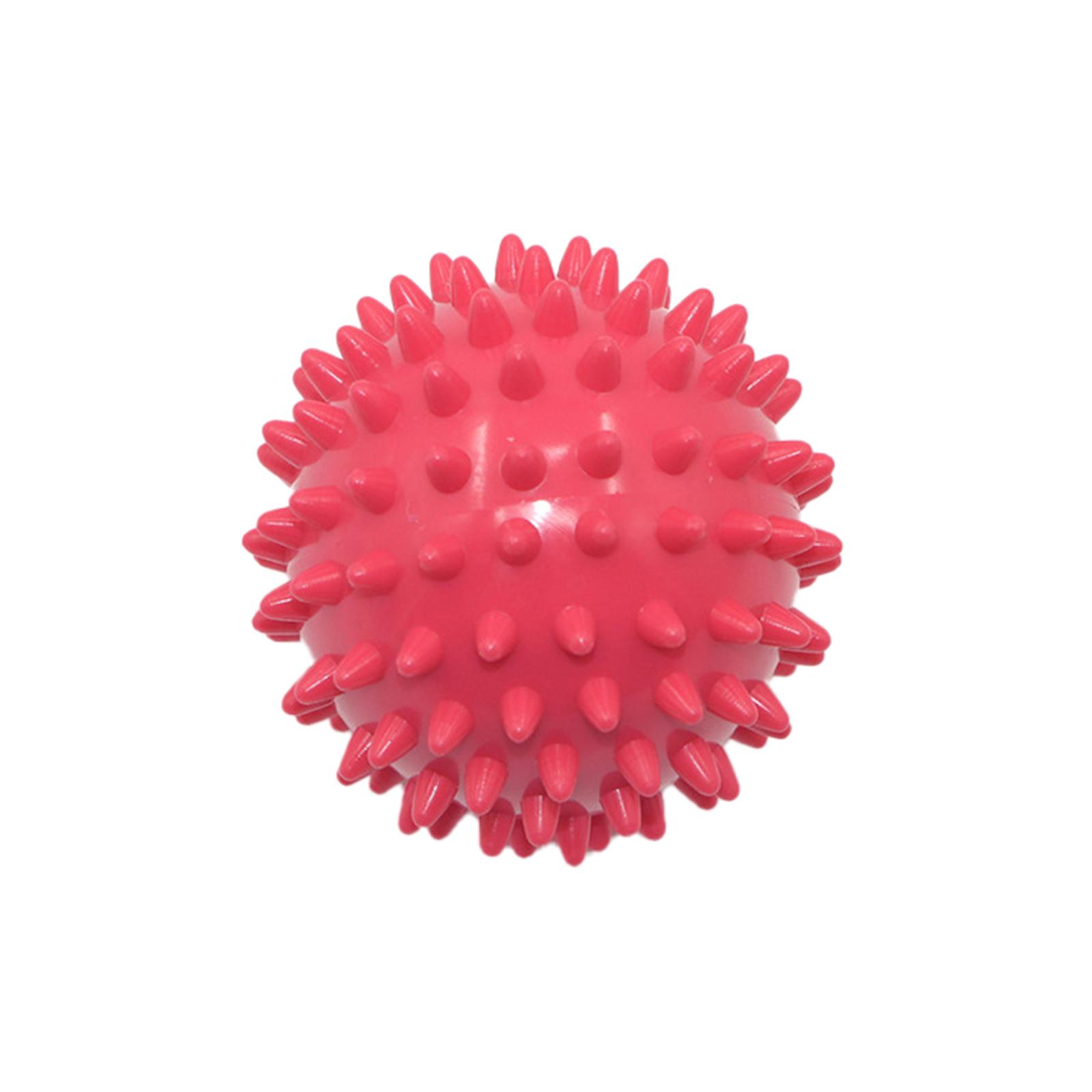 Spiky Massage Ball Massage Grip Ball Hand Fingers Flexibility Strength Exercise Hand Grip Ball For Hands Muscle Massage big red 7.5cm thorn ball  (hard)#1