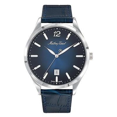 Urban Leather Strap Blue Dial Quartz D411ABU Women's Watch