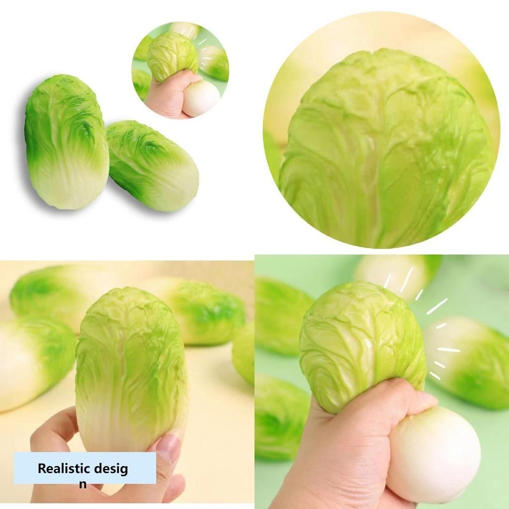 New Release Vegetable Cabbage Squeeze Toy For Kids Soft And Realistic Stress Relief Toy