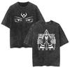 Anime Jujutsu Kaisen Ryomen Sukuna Graphic T Shirt Men Washed Cotton T-shirts Manga Vintage Tee Harajuku Male Casual Tshirt