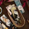30Pcs Adorable Cartoon Cat Bookmarks In an Artistic Graffiti Style, Practical And Durable DIY Reading Markers, Vintage-Themed Bookmarks
