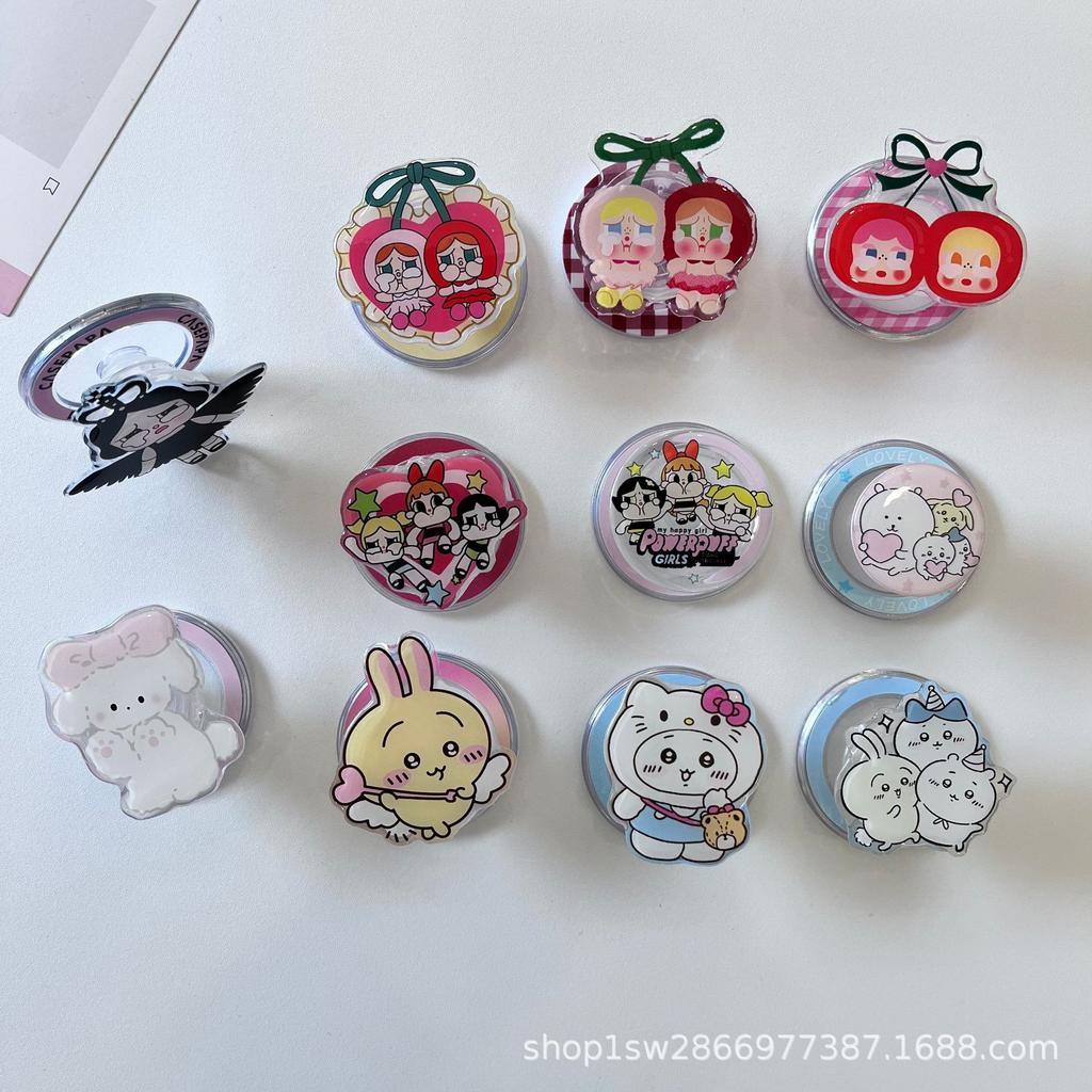 Cute Cartoon Gi Yi Ka Magnetic Airbag Magsafe Stand - Strong Magnetic Adsorption & Retractable Patta Design