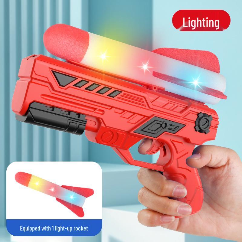 Handheld Light-up Foam Airplane Catapult Toy for Kids & Parents