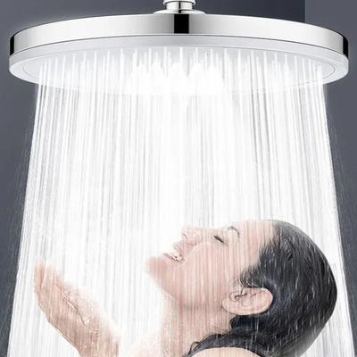 Duży przepływ Supercharge Rainfall Sufitowa głowica prysznicowa Srebrna 6 trybów Abs Zagęszczony Wysokie ciśnienie Prysznic Akcesoria łazienkowe