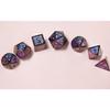 DND Polyhedral Metal Game Dice Glitter with Numbers 7pcs Set for Dungeons and Dragons RPG MTG Table Games D&D Pathfinder Shadowrun and Math Teaching