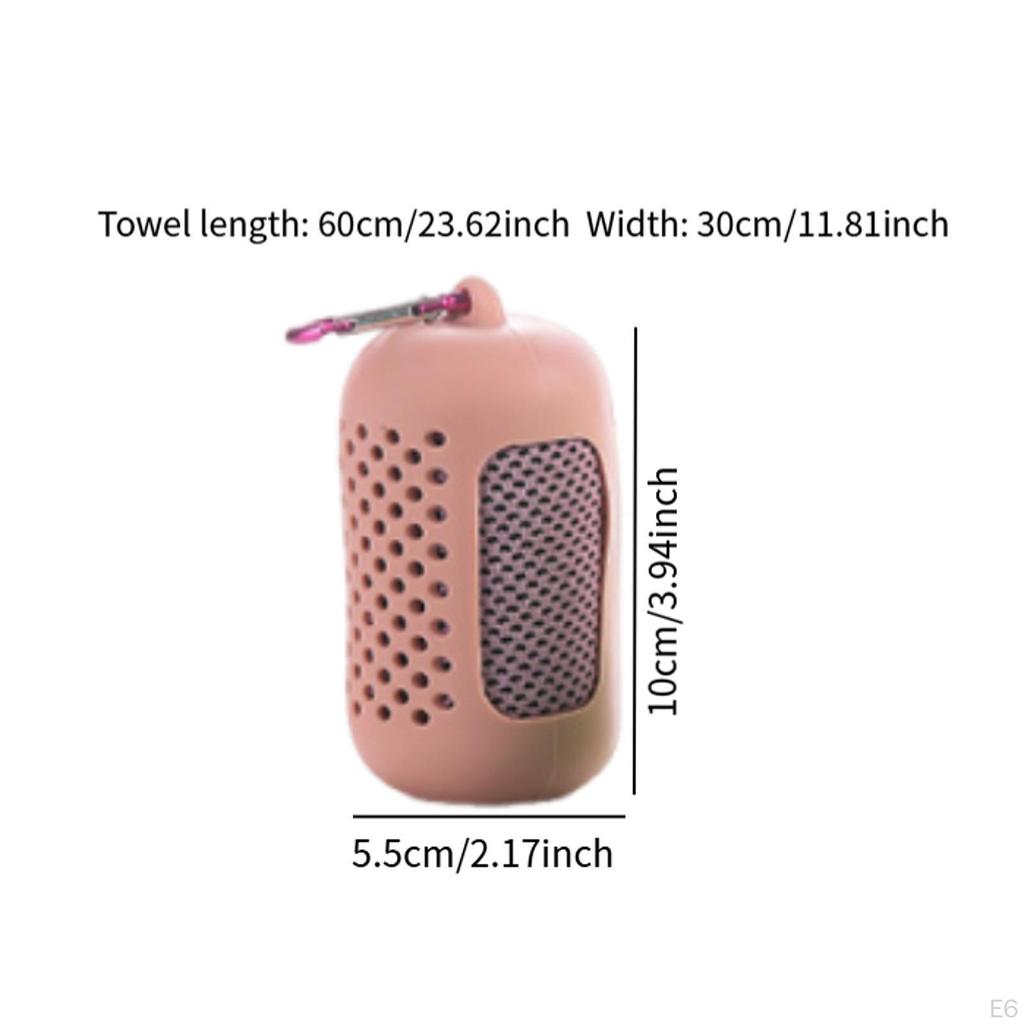 Towel Sports Light Fast Drying Training Cloth with Storage Cover Ice for The Runtime of