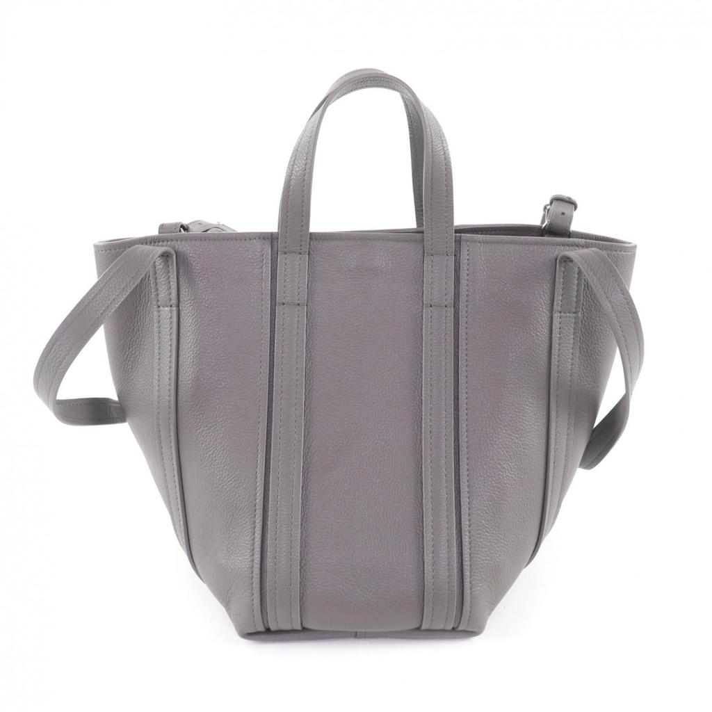 Great BALENCIAGA Tote Bag Everyday North South Small gray leather Women 672791 Used