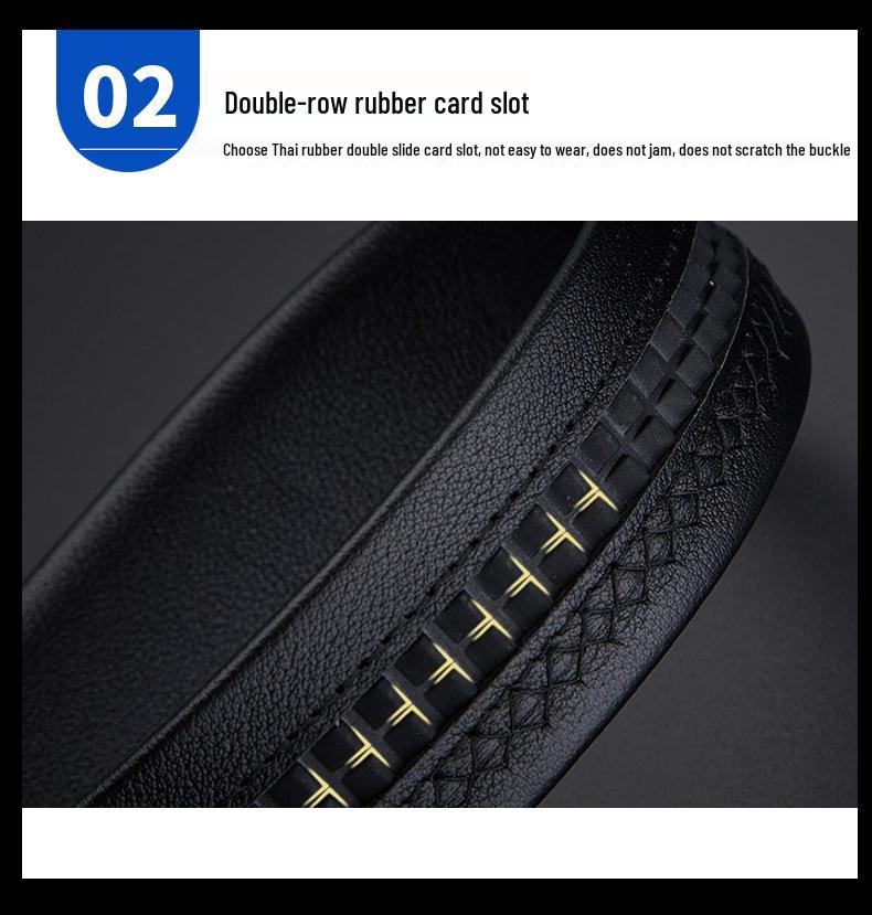 Herren Echtleder Gürtel mit Leoparden-Schnalle - Lässig Vielseitig Mode Tide