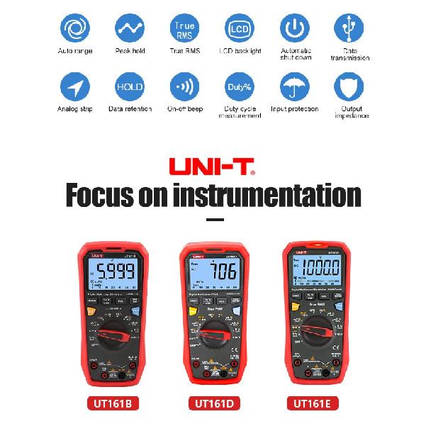 UNI-T UT61E PLUS UT61D+ UT89XD UT890D+ UT89X UT161E Professional Digital Multimeters 1000V Voltmeter True RMS Capacitor Tester