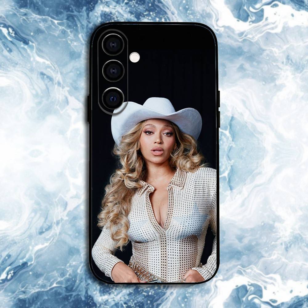 Music Girl B-Beyonce Phone Case For Samsung Galaxy A73,A72,A71,A70,A53,A52,A51,Others Soft Black Shell