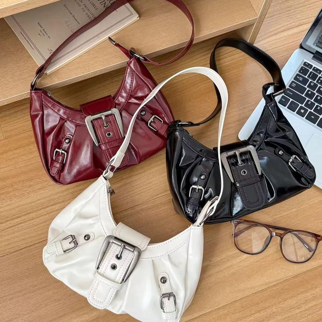 Borsa a Spalla Hobo Pieghettata Stile Retro Y2K per Donna in Offerta Speciale Stile Maillard Borsa Sottobraccio Pochette Borse a Mano per Viaggio Lavoro Shopping