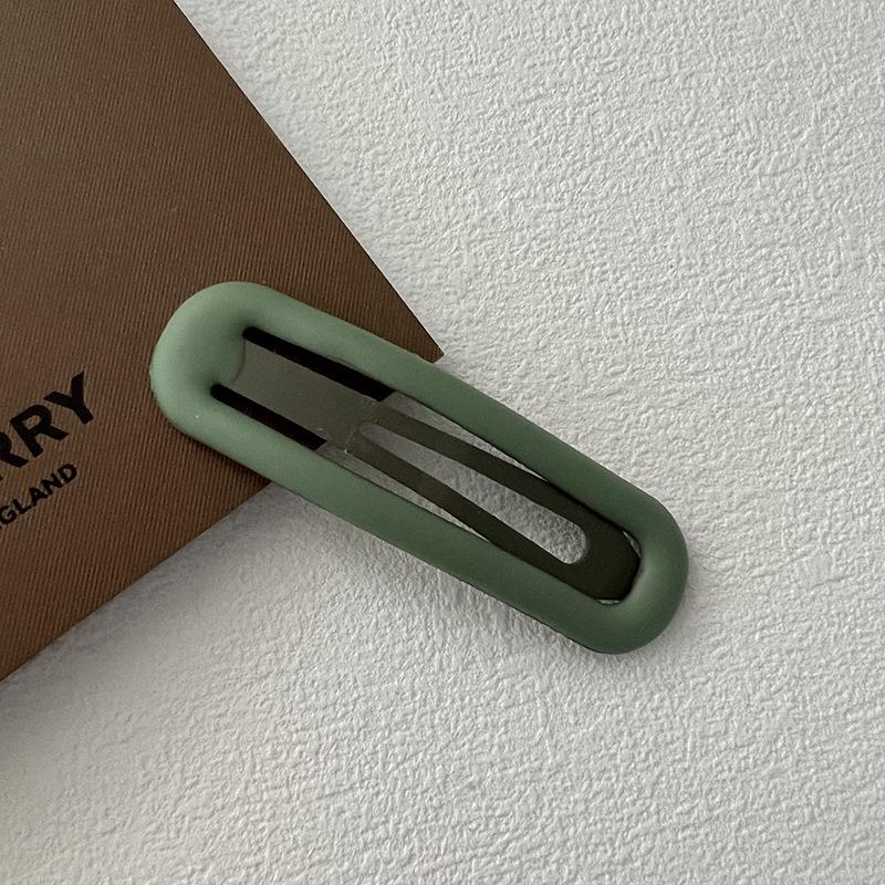 Solid Color Bangs Hairpin: Korean-Style BB Clip for Girls