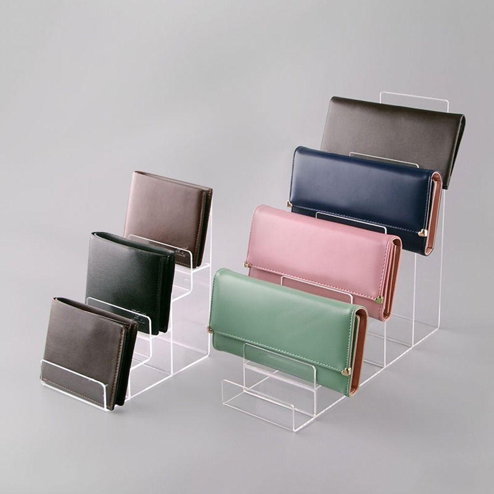 Multilayer Wallet Display Stand Space Saving Bag Stand Practical Acrylic Display Stand  Desktop
