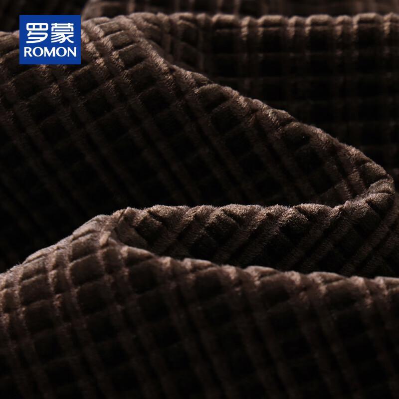 ROMON Men's Autumn/Winter Casual Business Blazer with Knitted Lining
