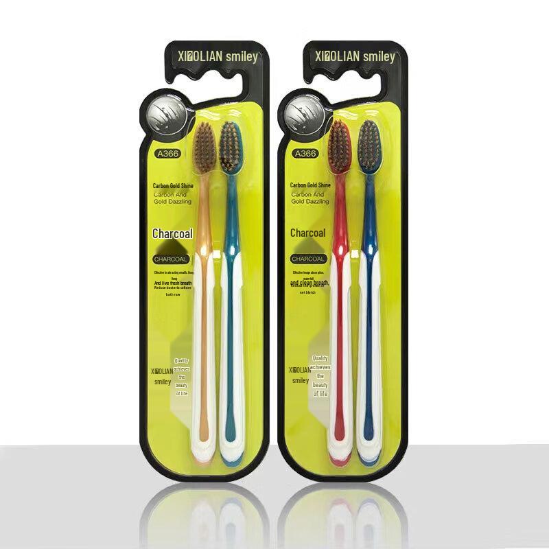 

Smiling Face Carbon Gold Ultra Soft Toothbrush 4-Pack
