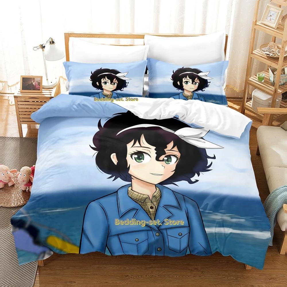 Bakuon!! Bedding Set Single Twin Full Queen King Size Bed Set Adult Kid Bedroom Duvetcover Sets Print Anime Bed Sheet Set