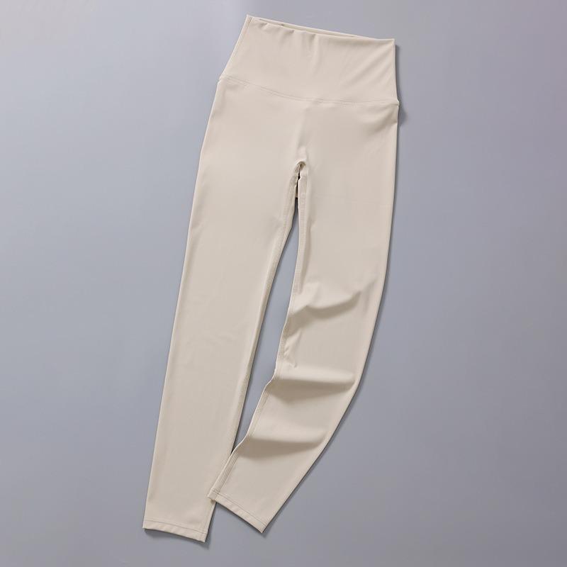 Seamless Solid Casual Slim Fit Yoga Leggings Pants Women High Waist Sports Tight Yoga Pants Women Push Up Running Training Fitness Legging Pants 25579