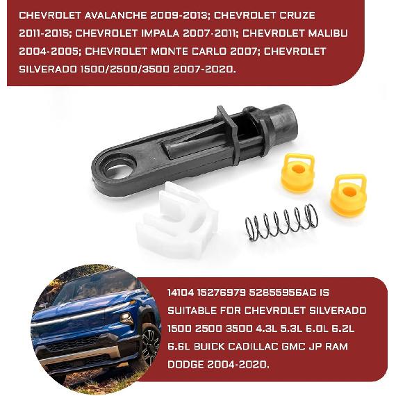 5PCS Transmission Shifter Linkage Cable Bushing Repair Kit, Shifter Bushing Replaces# 14104 15276979 52855956AG Compatible with Chevy Silverado 1500