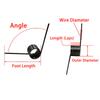 10 Pcs V Torsion Spring Wire Diameter 0.4mm V-shaped Right Torsion Spring 180/120/90/60 Degree V Type Custom Spring Wire Coil