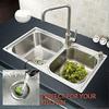 EternaNest 2 Pack Strainers - 4.5" Wide Rim - Stainless Steel Kitchen Drain
