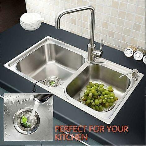 EternaNest 2 Pack Strainers - 4.5" Wide Rim - Stainless Steel Kitchen Drain