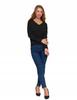 Women's Long Sleeve Shirt, Plain Cotton, Classic, MORAJ XXL Black