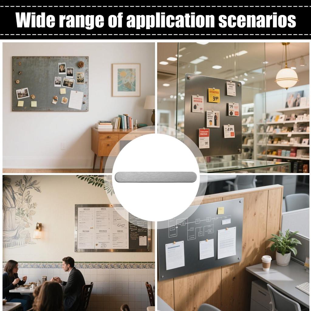 Magnetic Mounting Metal Plate Strong Adhesion Magnetic Mount Adhesive Metal Plates for Ceramic Desk Glass Wall Table Shelf