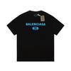Balenciaga reine Baumwolle bedruckt Rundhals Kurzarm Schwarz 599