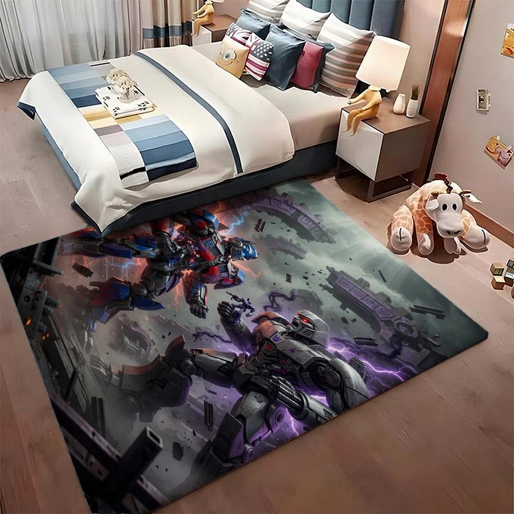 Bumblebee Battle Armor Rectangular Rug Durable Easyclean Carpet For Hallway Balcony Study Home Party Decor Halloween Gift