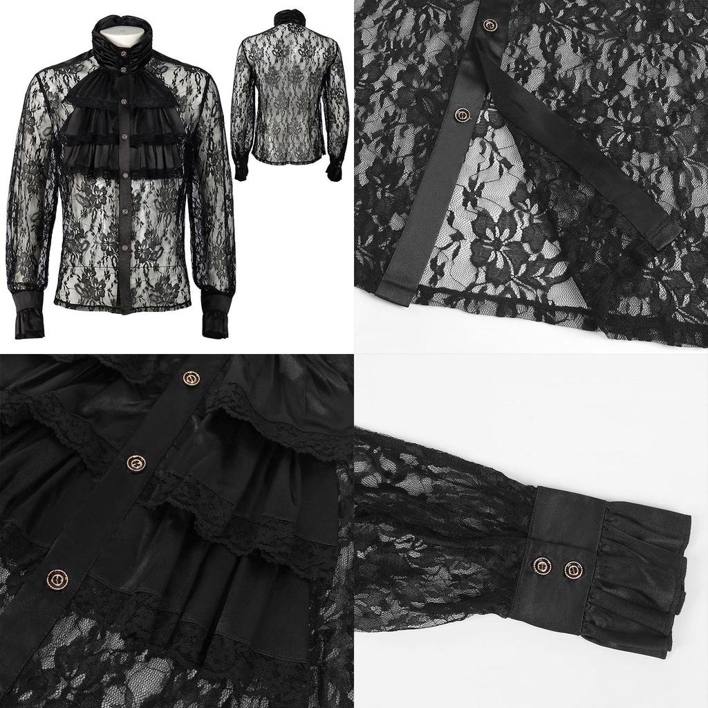 Camicia Pirata Vampiro Manyishang Camicia Rinascimentale Vittoriana Medievale Gotica