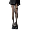 Collant Calze Velate Stampate con Farfalle Vintage Estetiche per Donna Sexy Sottili Trasparenti Collant Leggings in Seta