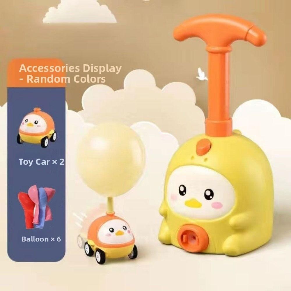 Car Tower Design Inertial Air Power Toys Balloon Powered Car Toy  Kid's Birthday