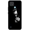 Para OPPO Realme C21Y Capa Série COOL Preto Capa de Silicone Macia para Cases de Telefone Realme C21 C25 C25s Protetora Realmi C 21 Y Capa