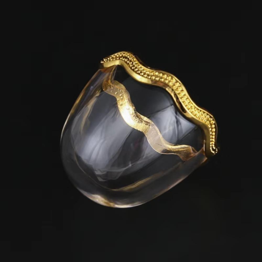 Transparent Toothpick Holder with Base Cotton Swab Organizer Egg Shaped Ornament  Restaurant