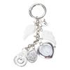 Enchanting Angel Wing Clock Keyring Vintage Alloy Bag Charm Creative Jewelry Accessory For Everyday Use