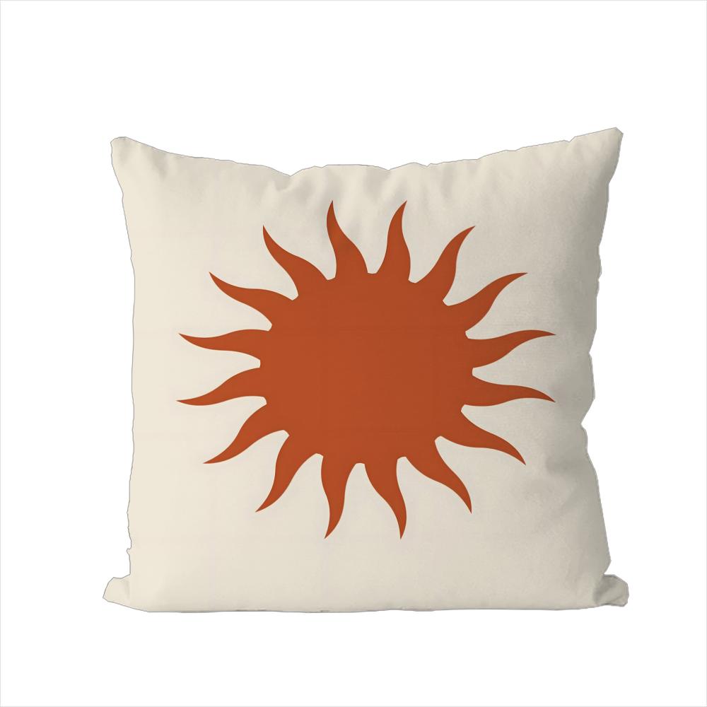 

Retro Modern Sun Pillow Case For Car Sofa Decorative Home Doublesided Print Plush Square Throw Pillow Cushion Cover 30x30cm