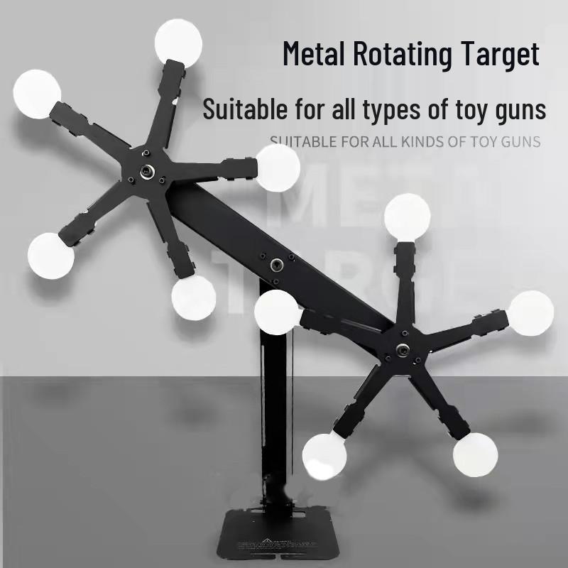 Magnetic Rotating Soft Bullet Target Pinwheel for Shooting Practice