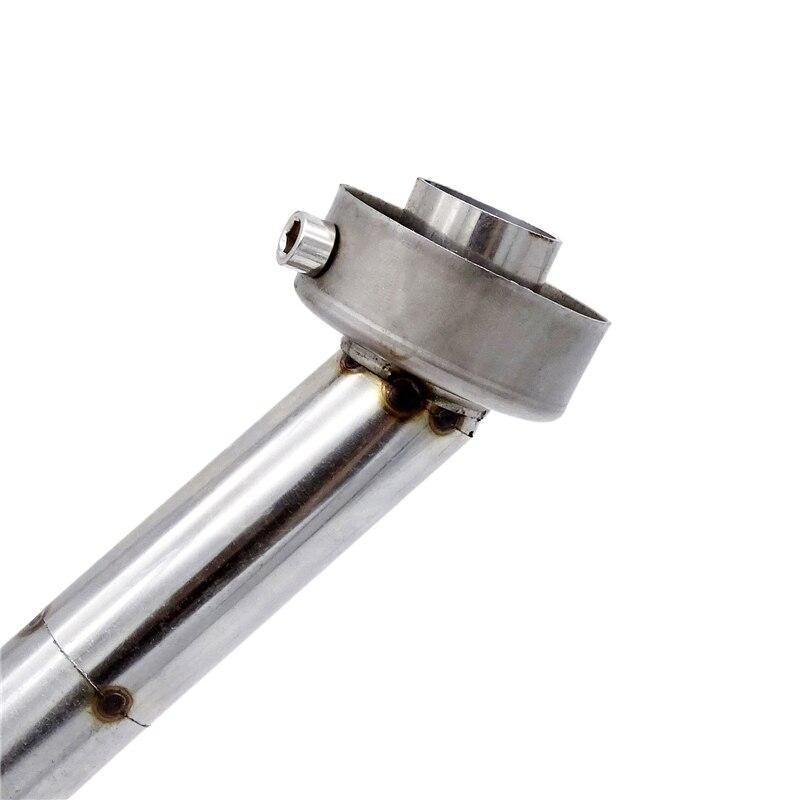 1 Pcs Universal 48mm Motorcycle Angled Exhaust Insert Baffle End Can DB Killer Silencer Muffler Elbow 175MM Length