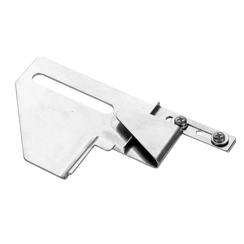 DY205 Folder Adjustable Cloth Guide Metal MH Needle Cover Stitch Machine Binding of Knitwear Collar Folder Sewing Accessories