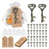Hochzeit für Schlüssel-Flaschenöffner 50er Pack mit Wunsch-Anhänger Hanfseilen für Geschäftstreffen Brautparty Hochzeitsdankes-Geschenk