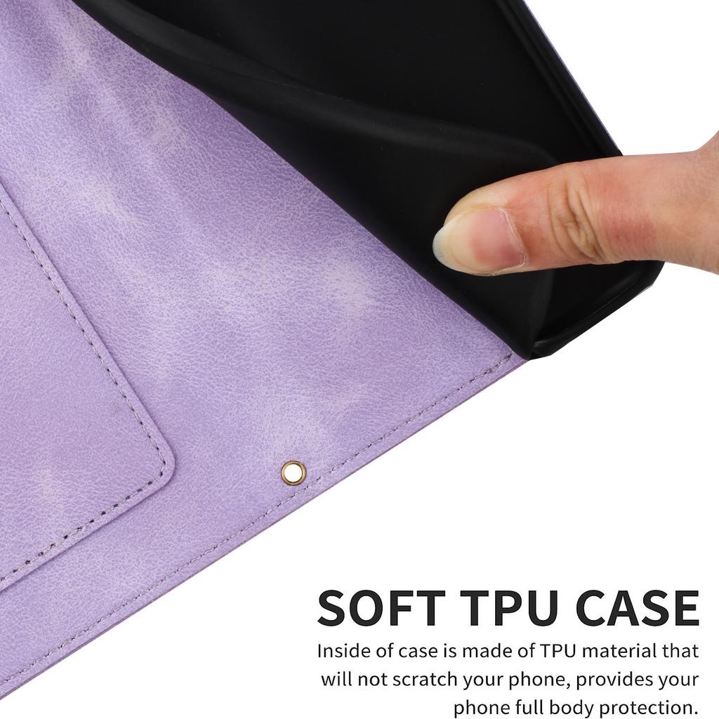 For Motorola Moto G 5G (2024) Case Flower Pattern PU Leather Phone Cover with Card Holder