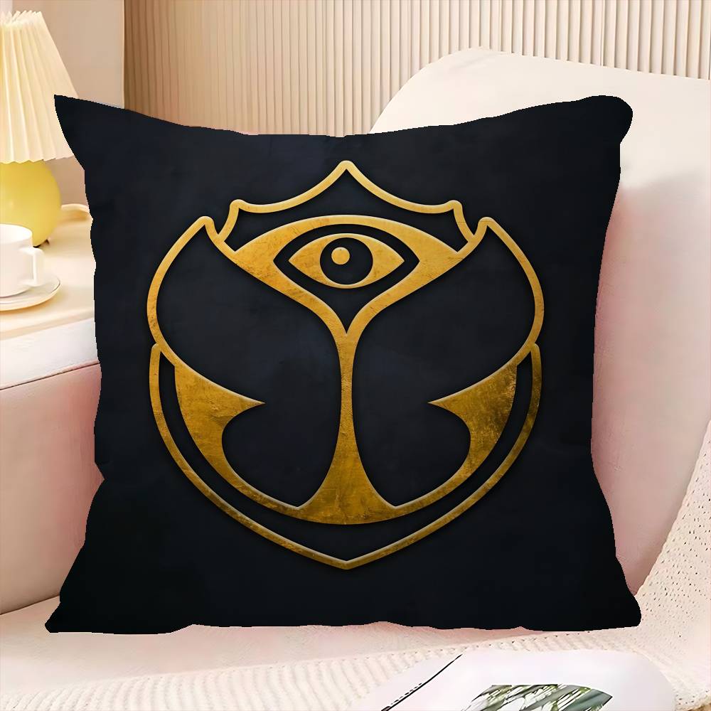 TOMORROWLAND Music Cushion Cover Polyester Sofa Cushions Decorative Throw Pillows Home Decoration Pillowcover