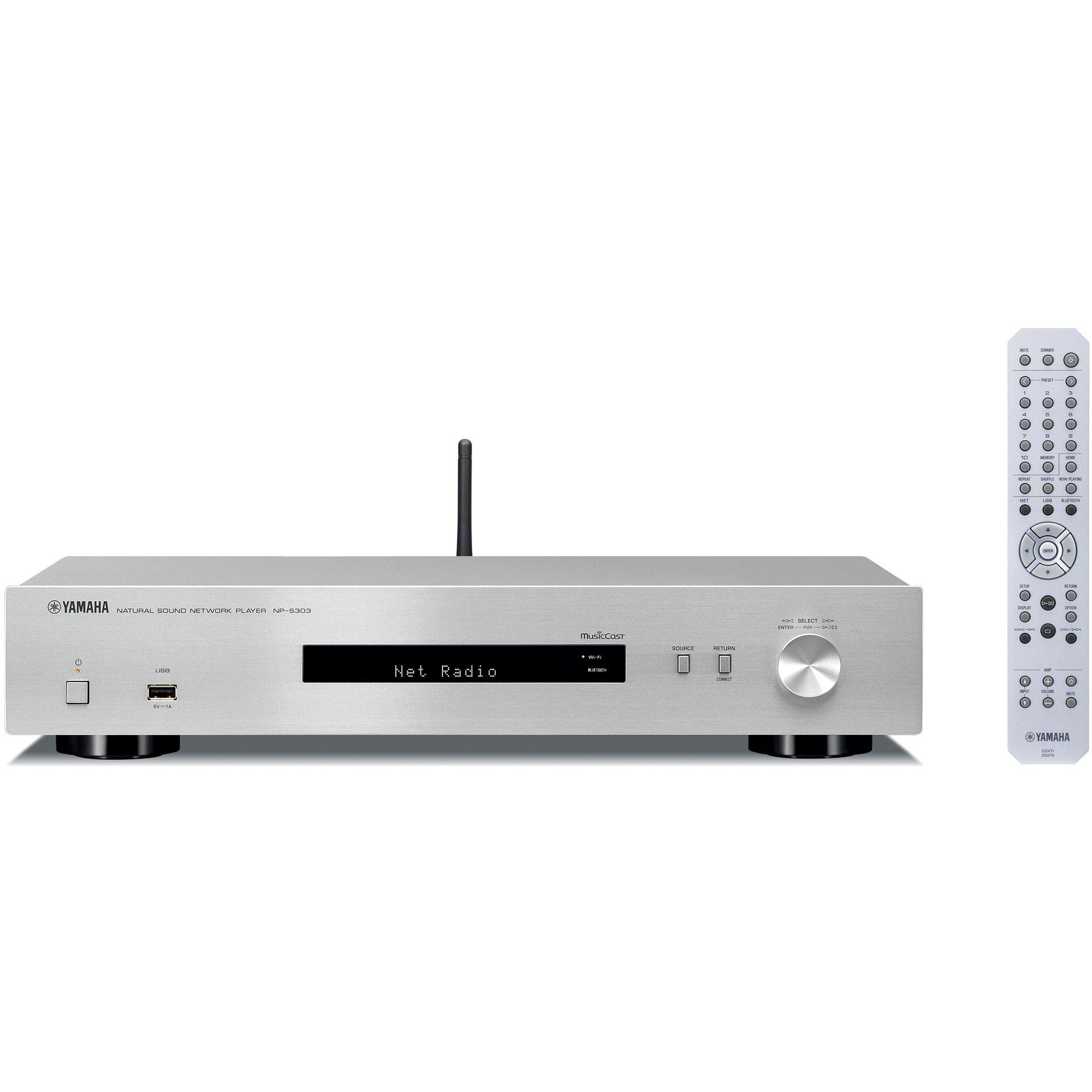 

Yamaha Network Player High Resolution Sound Source Compatible Streaming Playback Silver NP-S303(S)