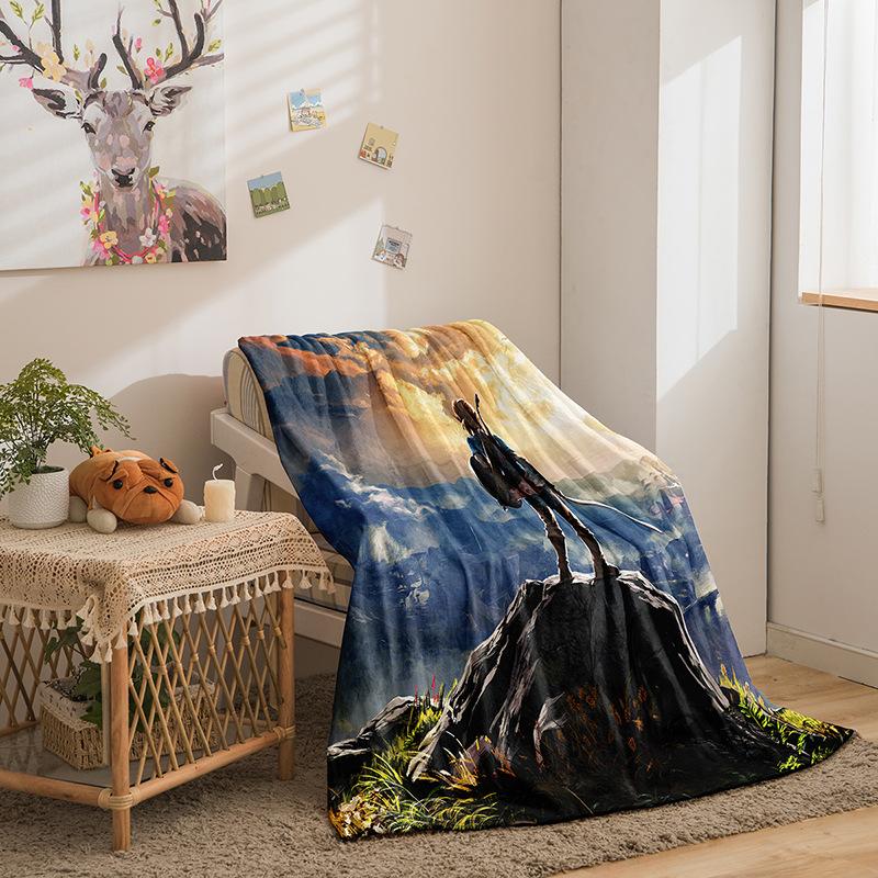 Cartoon Doppelseitige Flanell 3D Digitaldruck Decke Decke