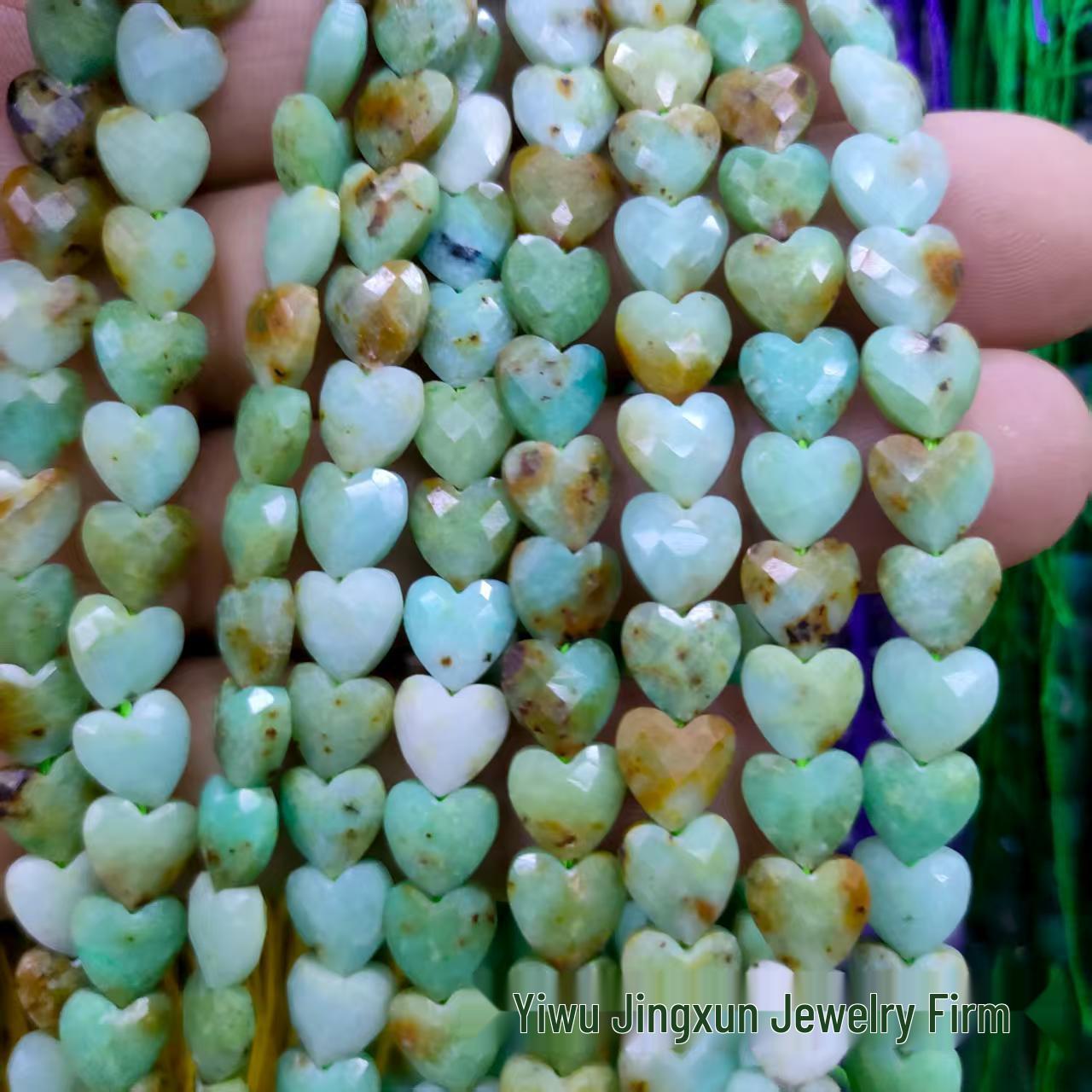 8mm Faceted Heart Lapis Lazuli Pendant, Natural Stone Bead, Heart-Shaped Jewelry Spacer. 8mm, approx. 22 pieces