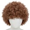 Capelli Ricci Ondulati Corti Colorati Resistenti al Calore Tifoso di Calcio Che Indossa Parrucche Halloween