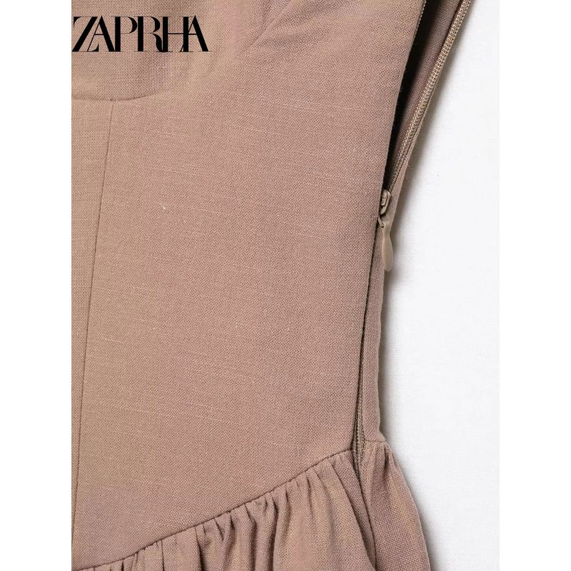 Zaprha 2025 New Arrival Gentle Sexy Midi Heart-Shaped Collar Sling Dress Waist-Tight Slim Looking 3152331