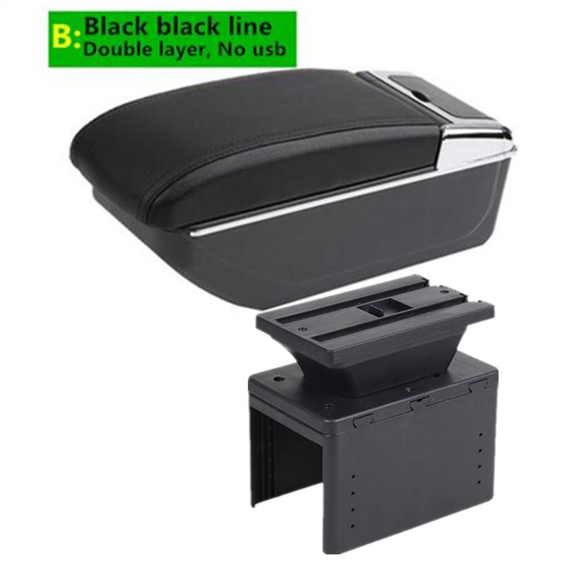 Universal Car Armrest Universal Model Armrest Box Auto Central Storage Box with USB LED Light Retrofit Parts Car Accessories